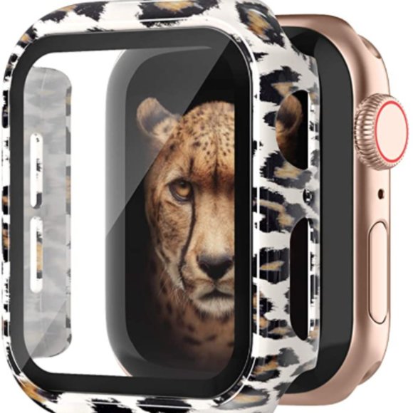 FLAPI Leopard Protective Case Compatible with Apple Watch Series 6/5/4/SE - Picture 1 of 3